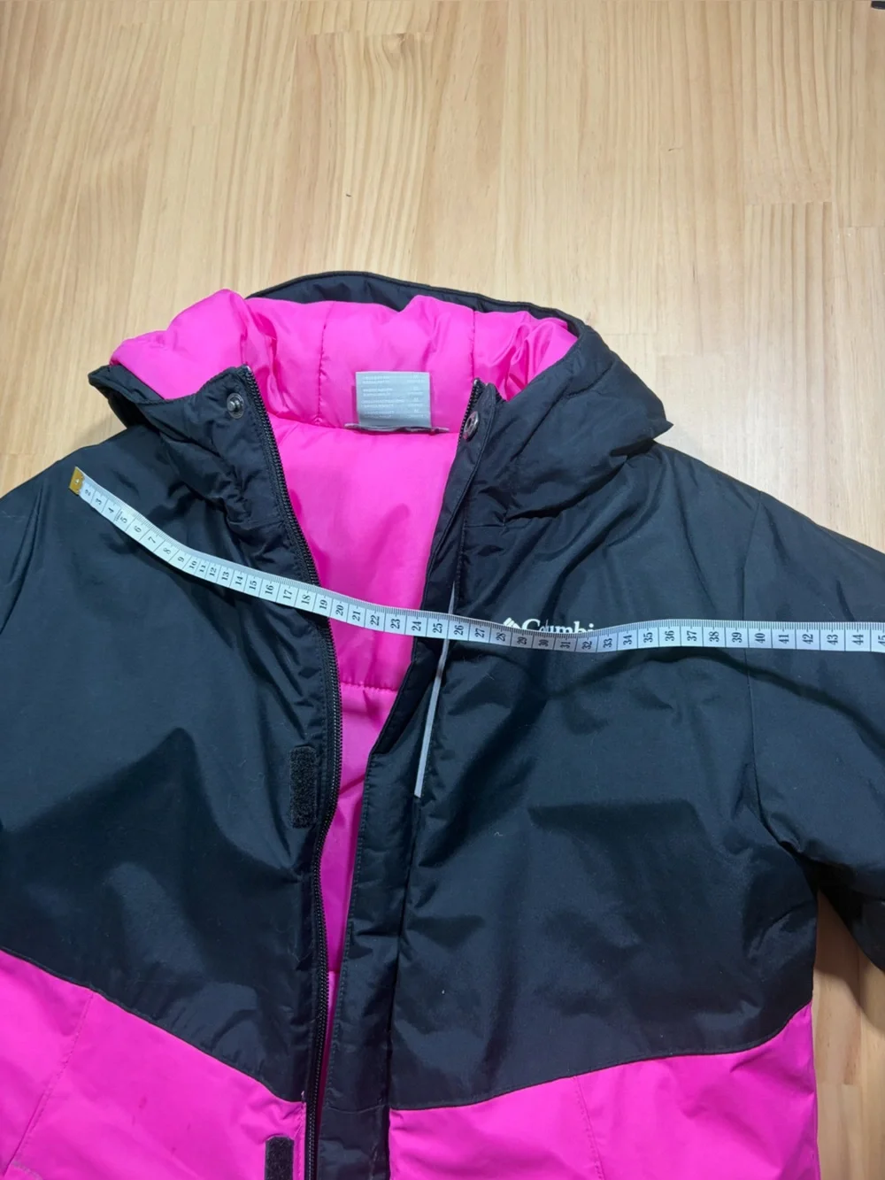 Columbia Black and Hot Pink Kids Puffer Jacket W